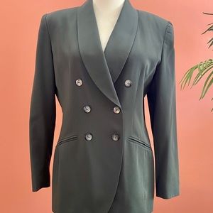 Ladies Fern Green Double Breasted Blazer